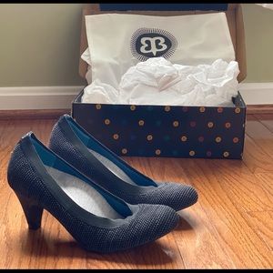 Betabrand Late To The Gate Heels, Black, 7.5, New in Box